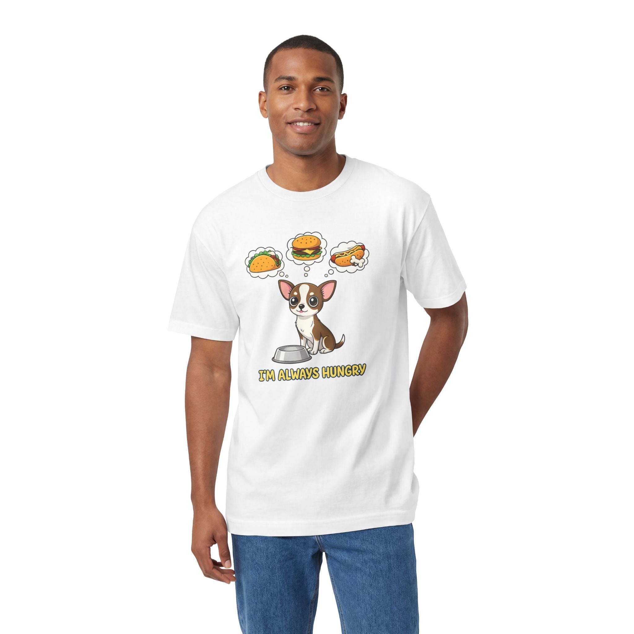 “I’m Always Hungry” Chihuahua Tee — Cute Dog Graphic T-Shirt
