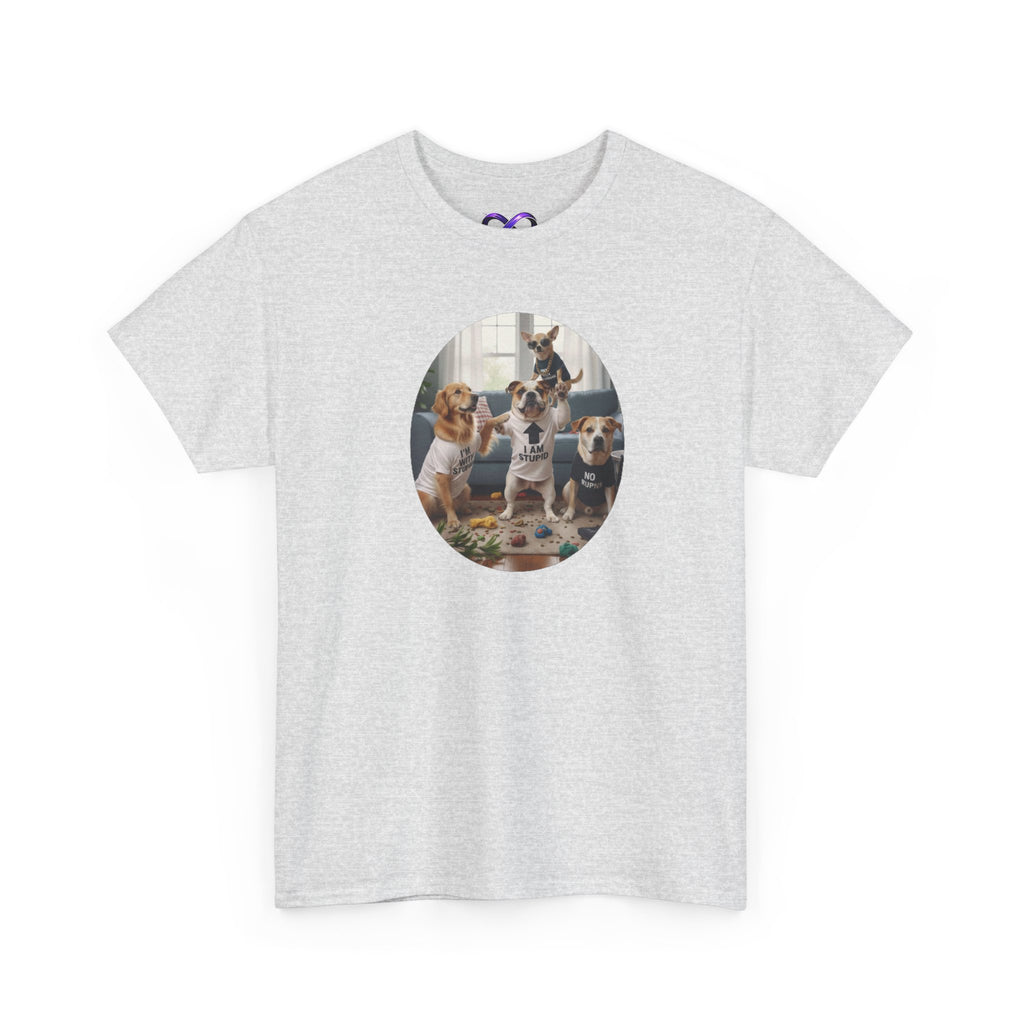 Dog Pack Graphic Tee — Cute Group of Puppies T-Shirt