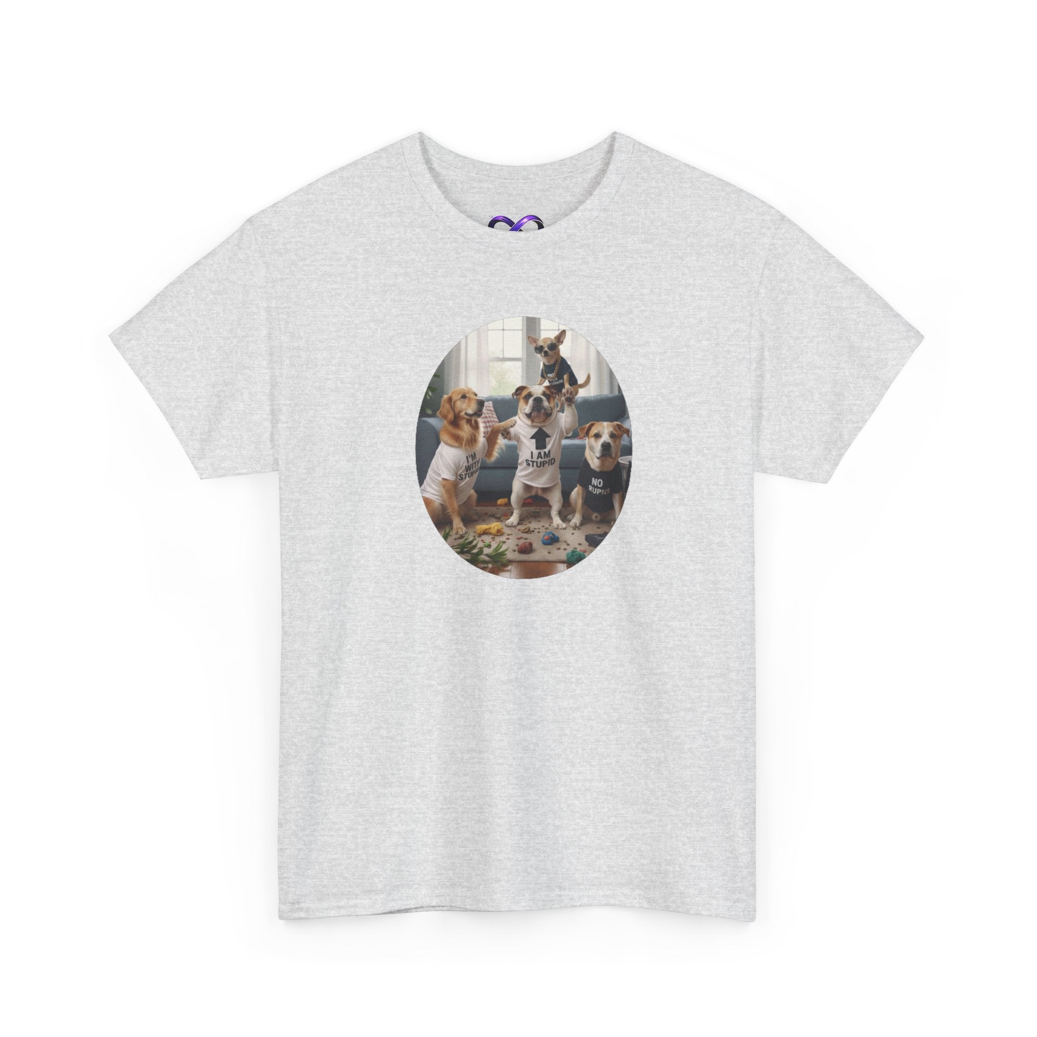 Dog Pack Graphic Tee — Cute Group of Puppies T-Shirt