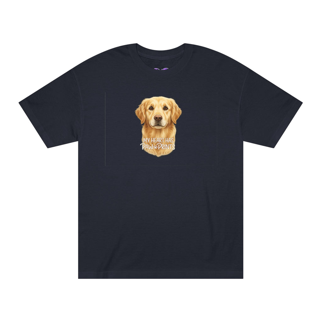 Golden Retriever Portrait Tee — "You Had Me at Woof" Dog Lover T-Shirt