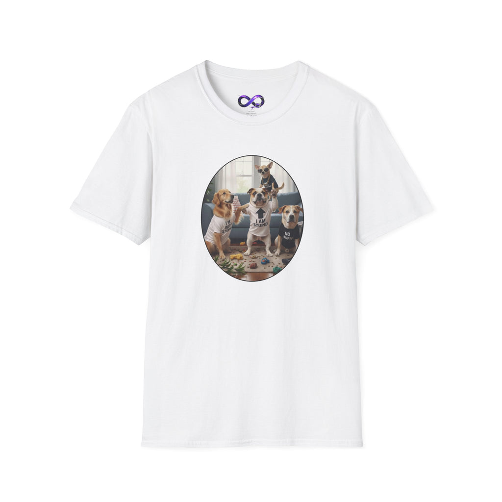Dog Squad T‑Shirt — Cute Puppies Photo Circle Graphic