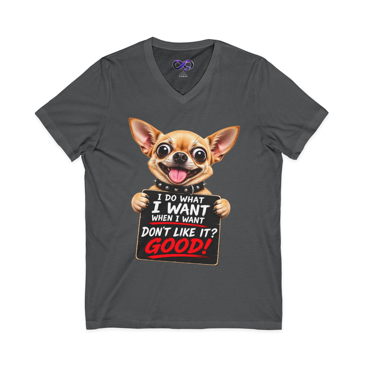 Unisex Jersey Short Sleeve V-Neck Tee