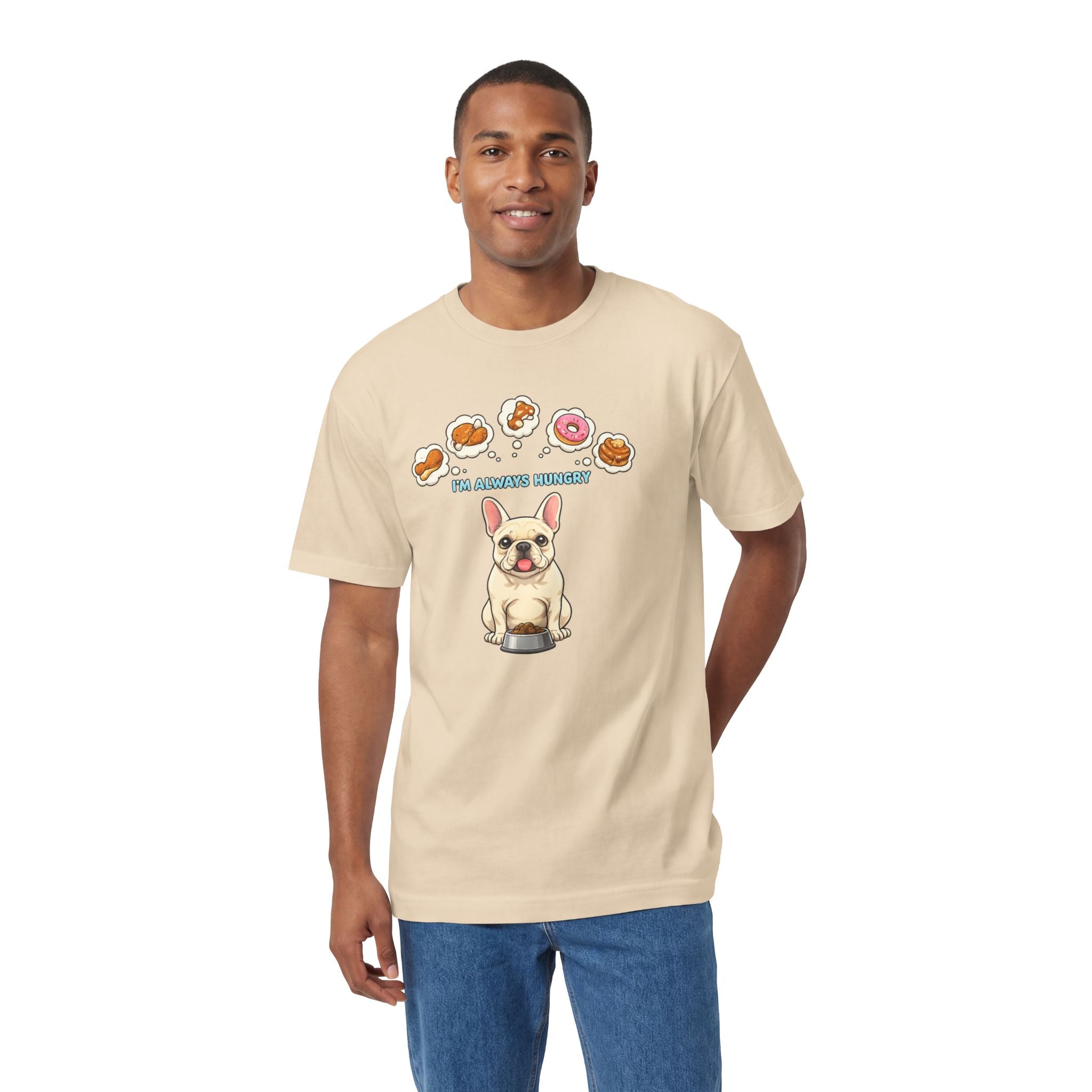 French Bulldog Donut Lover Tee — "For Breakfast Humans" Cute Dog Graphic T-Shirt