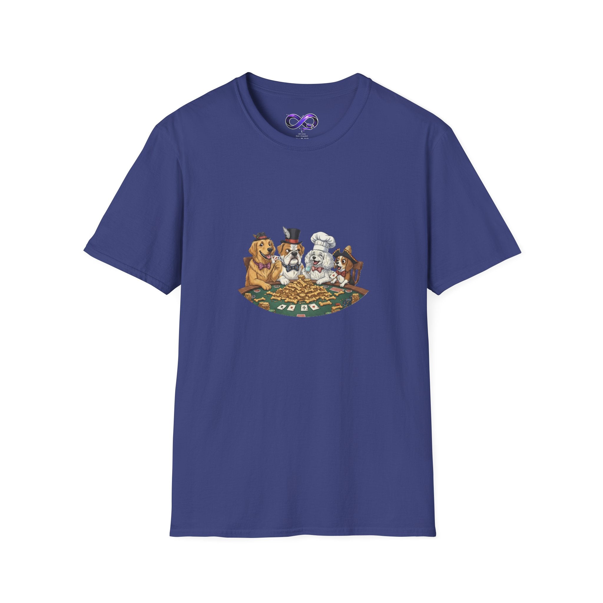 Poker Night Dogs T‑Shirt — Cute Dogs Playing Cards Graphic Tee