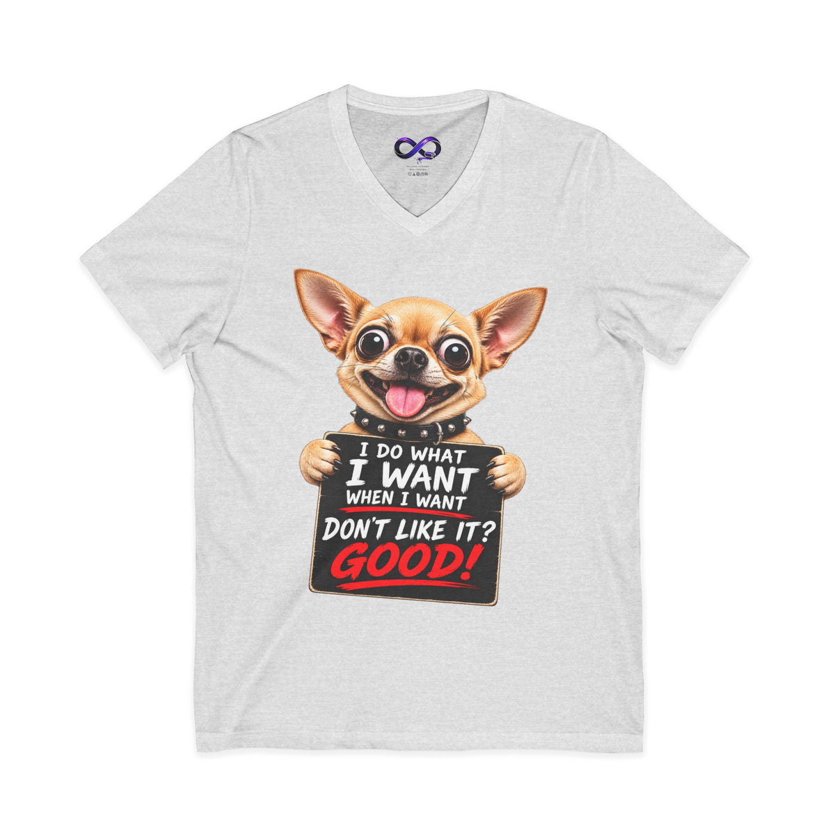 Unisex Jersey Short Sleeve V-Neck Tee