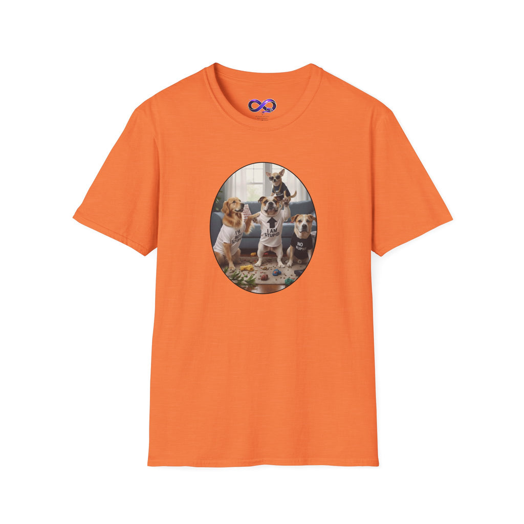 Dog Squad T‑Shirt — Cute Puppies Photo Circle Graphic