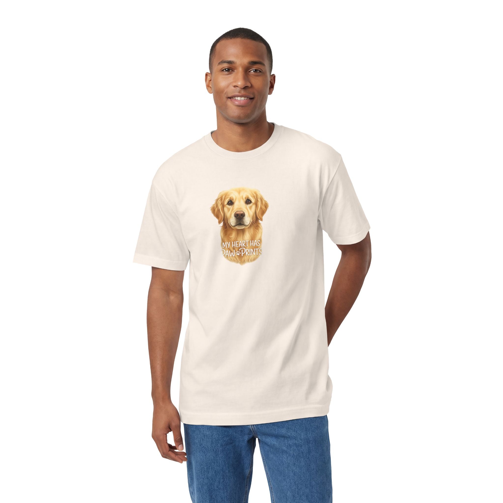 Golden Retriever Portrait Tee — "You Had Me at Woof" Dog Lover T-Shirt