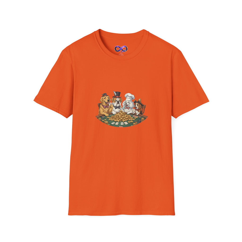 Poker Night Dogs T‑Shirt — Cute Dogs Playing Cards Graphic Tee