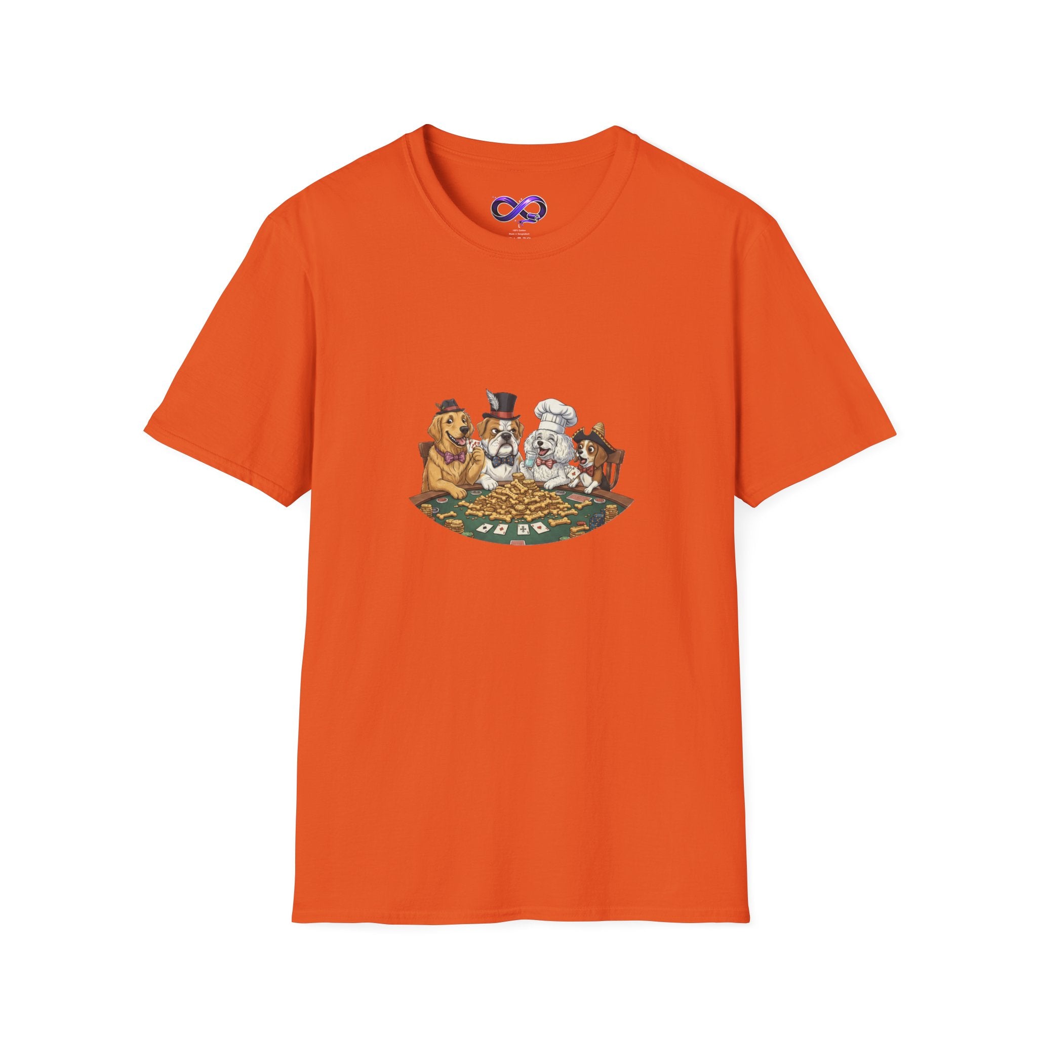 Poker Night Dogs T‑Shirt — Cute Dogs Playing Cards Graphic Tee