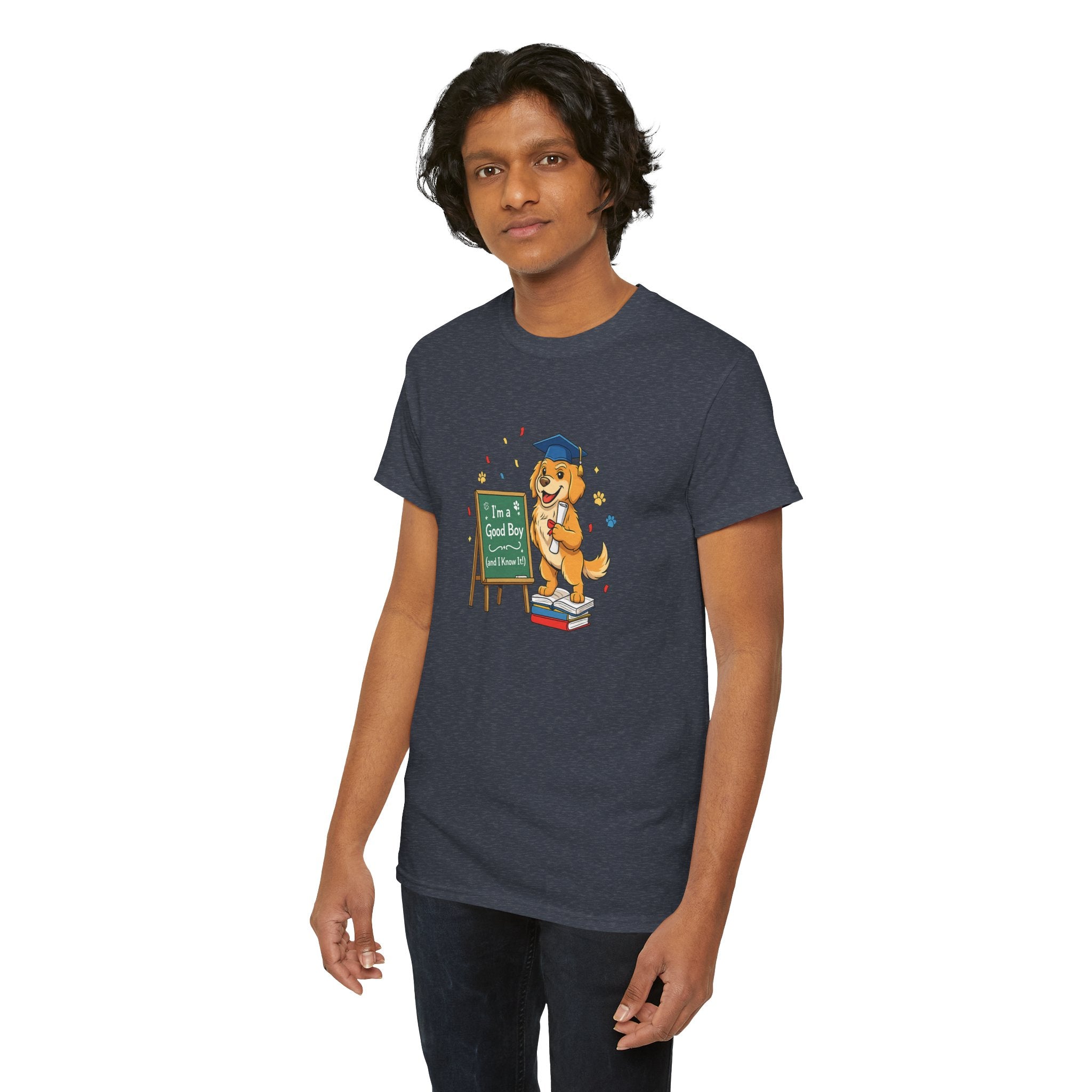 Graduation Golden Retriever T-Shirt — "I’m a Good Boy And I Graduated" Cute Grad Dog Tee