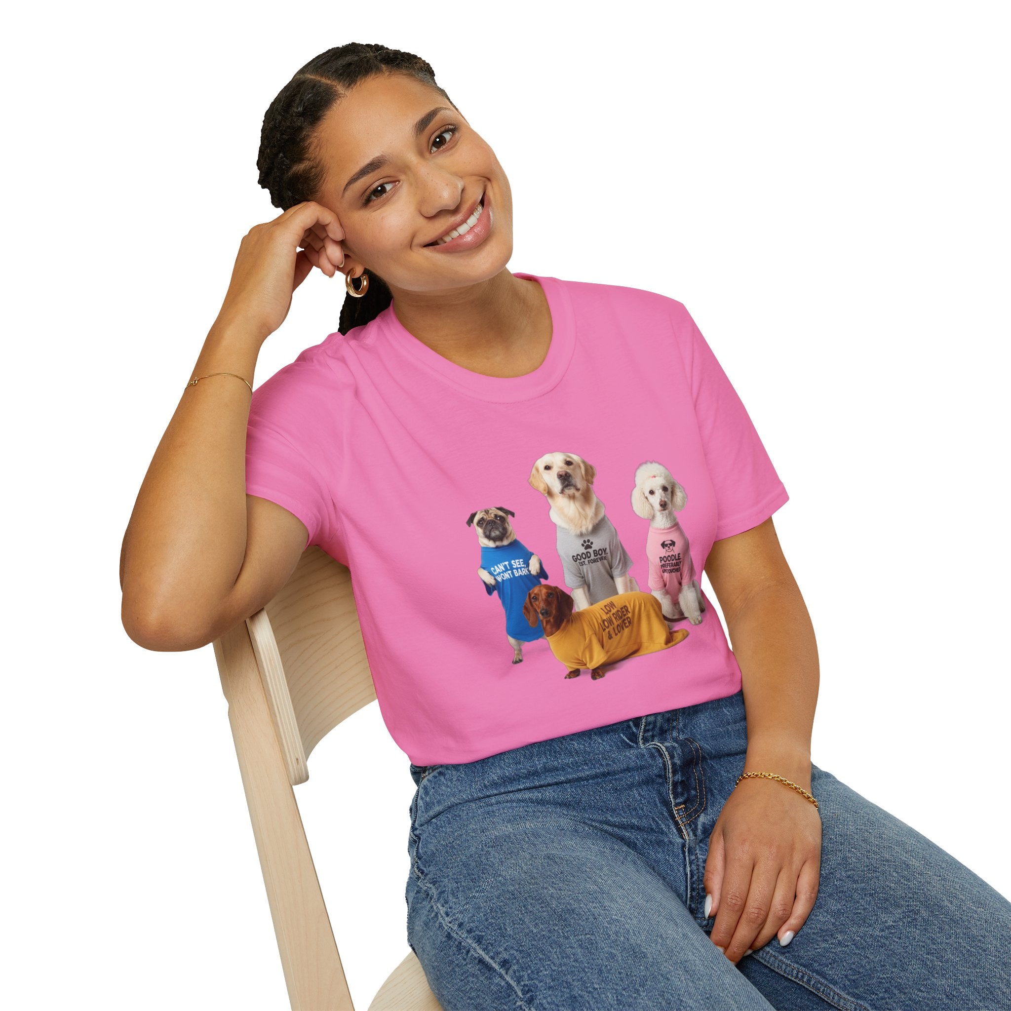 Cute Dogs Wearing Sweaters T-Shirt — Funny Puppy Graphic Tee