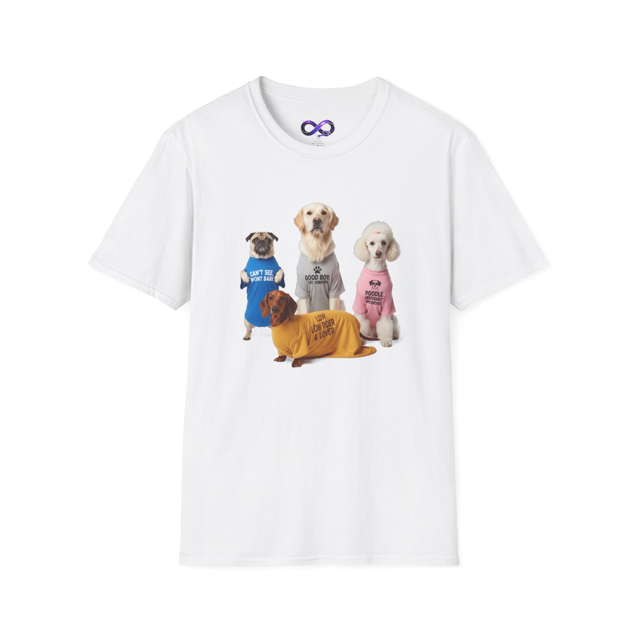 Cute Dogs Wearing Sweaters T-Shirt — Funny Puppy Graphic Tee