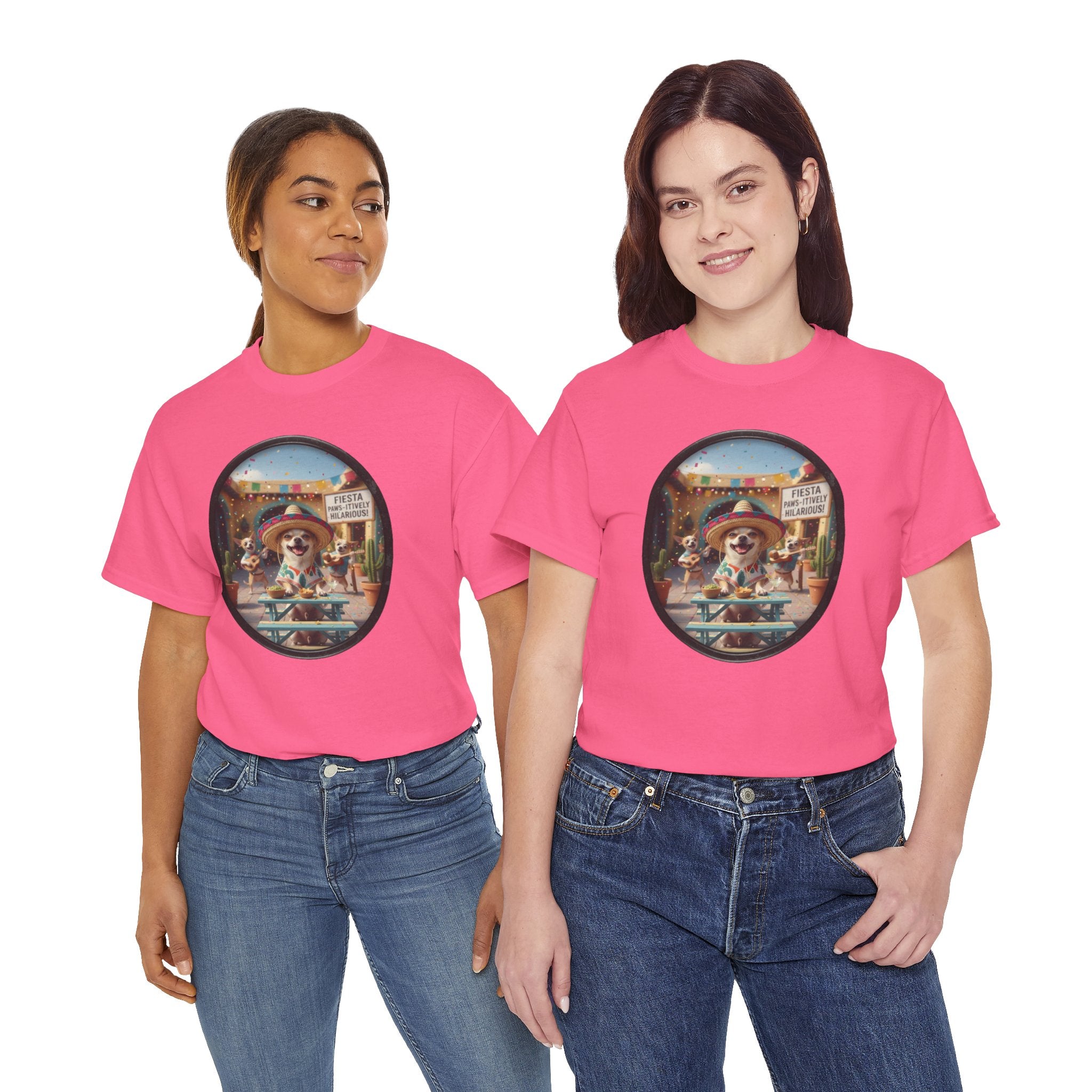 T‑Shirt — Retro Surf Dog Graphic Tee (Beach Vibes, Summer Casual)