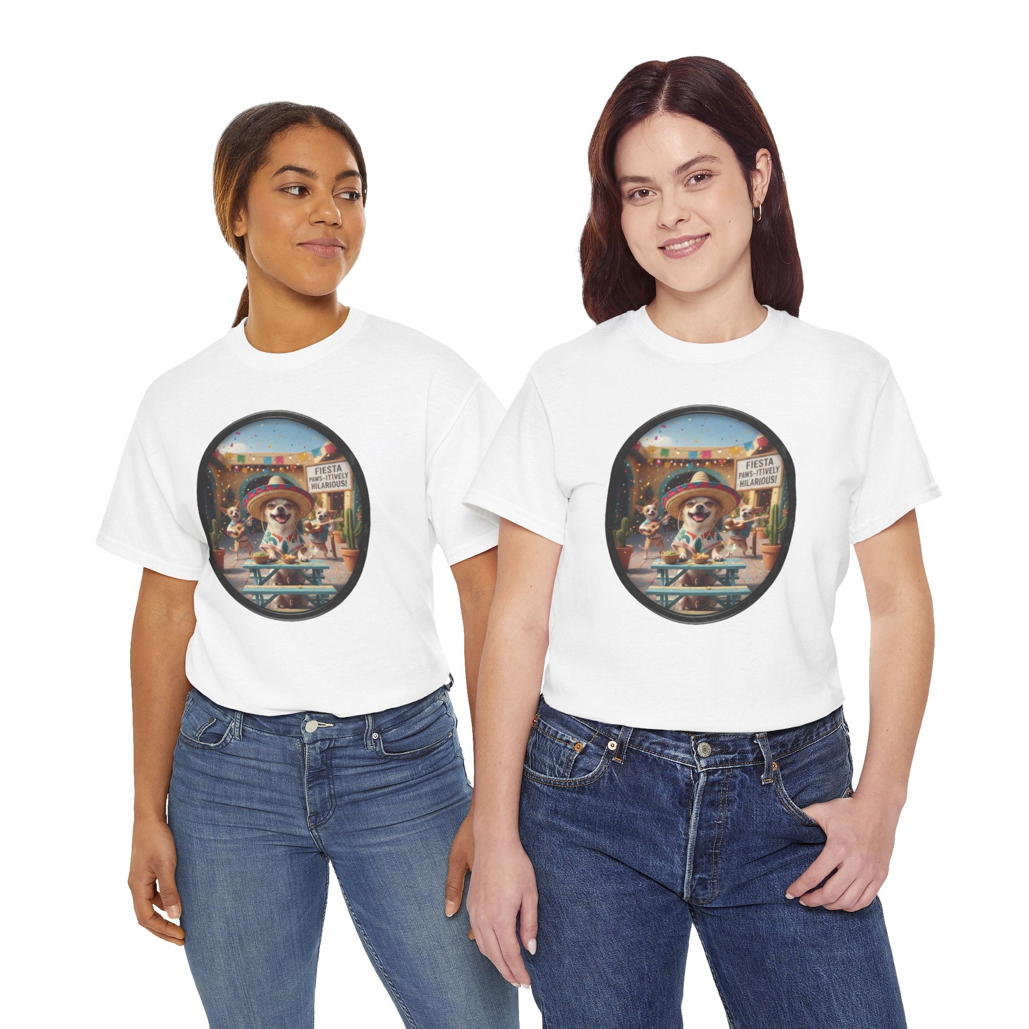 T‑Shirt — Retro Surf Dog Graphic Tee (Beach Vibes, Summer Casual)
