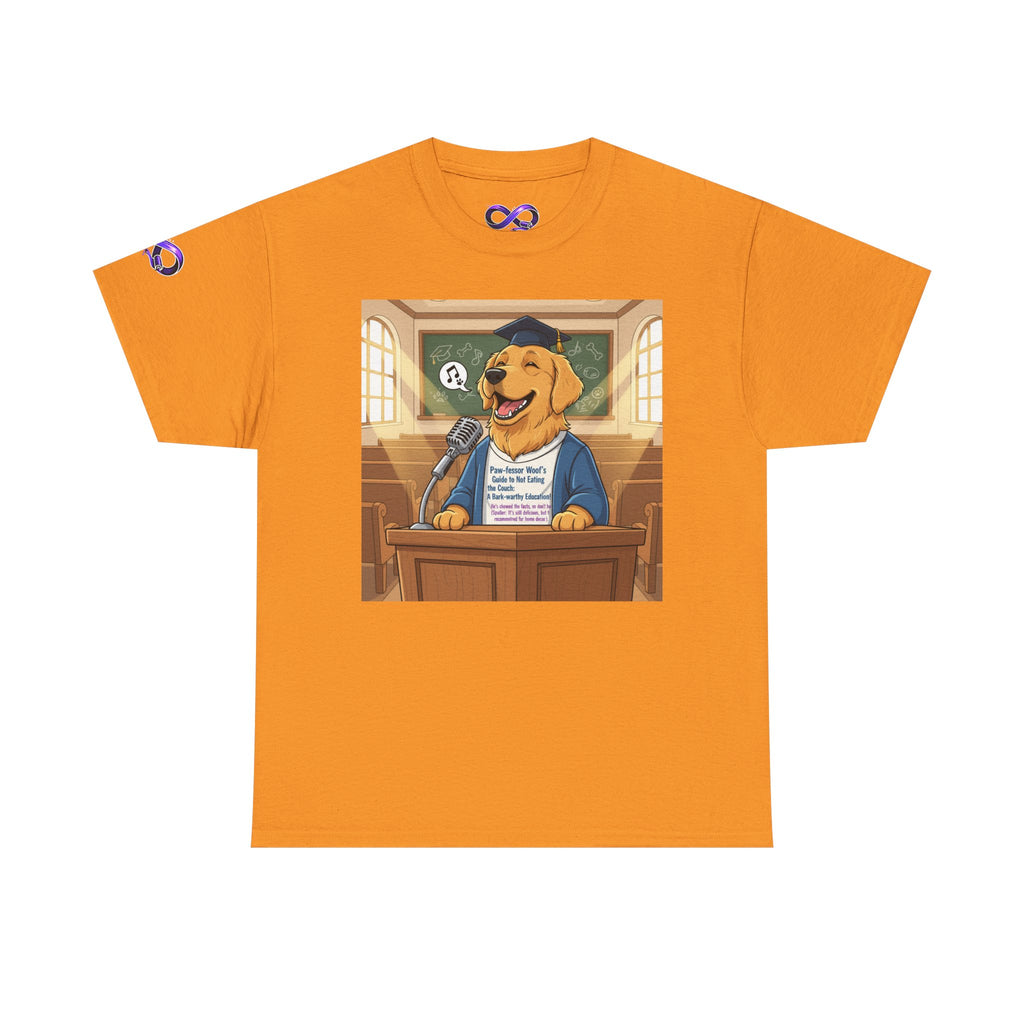 Golden Retriever Lawyer T‑Shirt — Funny Dog Attorney Courtroom Tee
