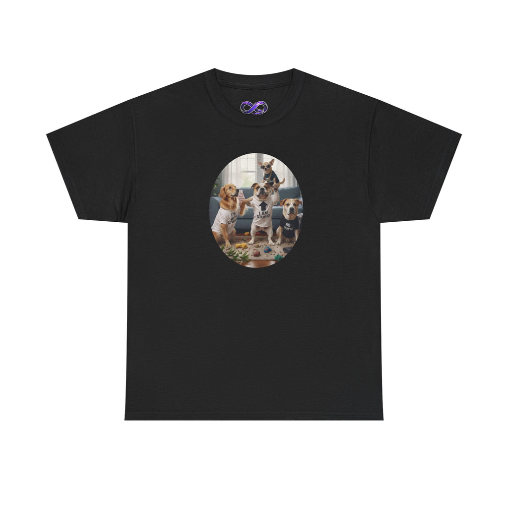 Dog Pack Graphic Tee — Cute Group of Puppies T-Shirt
