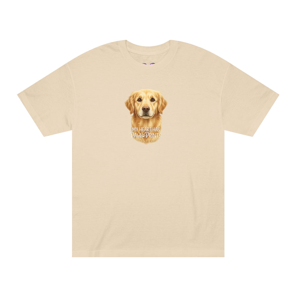 Golden Retriever Portrait Tee — "You Had Me at Woof" Dog Lover T-Shirt