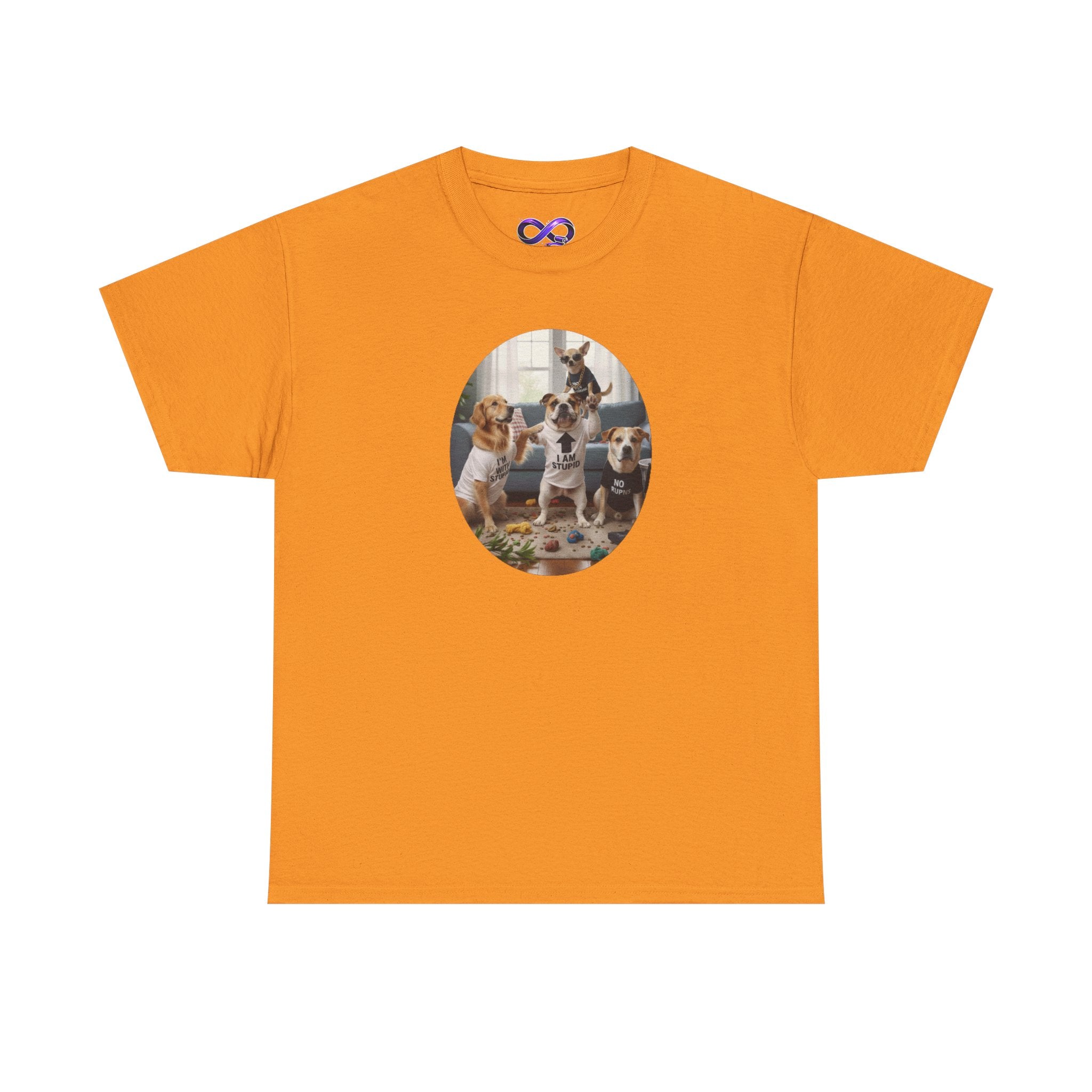 Dog Pack Graphic Tee — Cute Group of Puppies T-Shirt