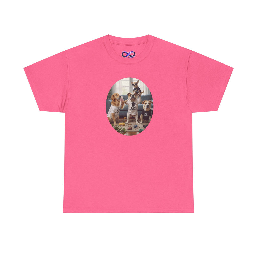Dog Pack Graphic Tee — Cute Group of Puppies T-Shirt