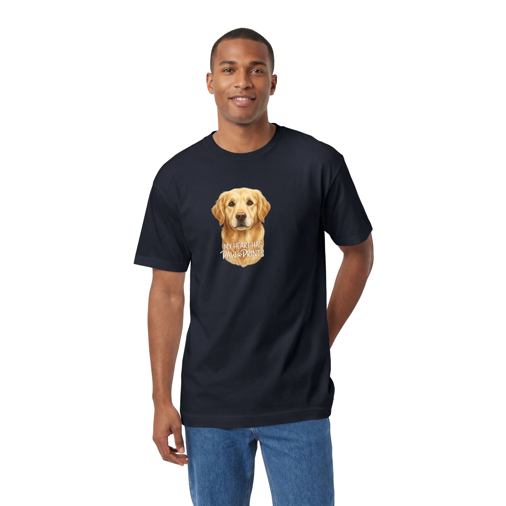 Golden Retriever Portrait Tee — "You Had Me at Woof" Dog Lover T-Shirt